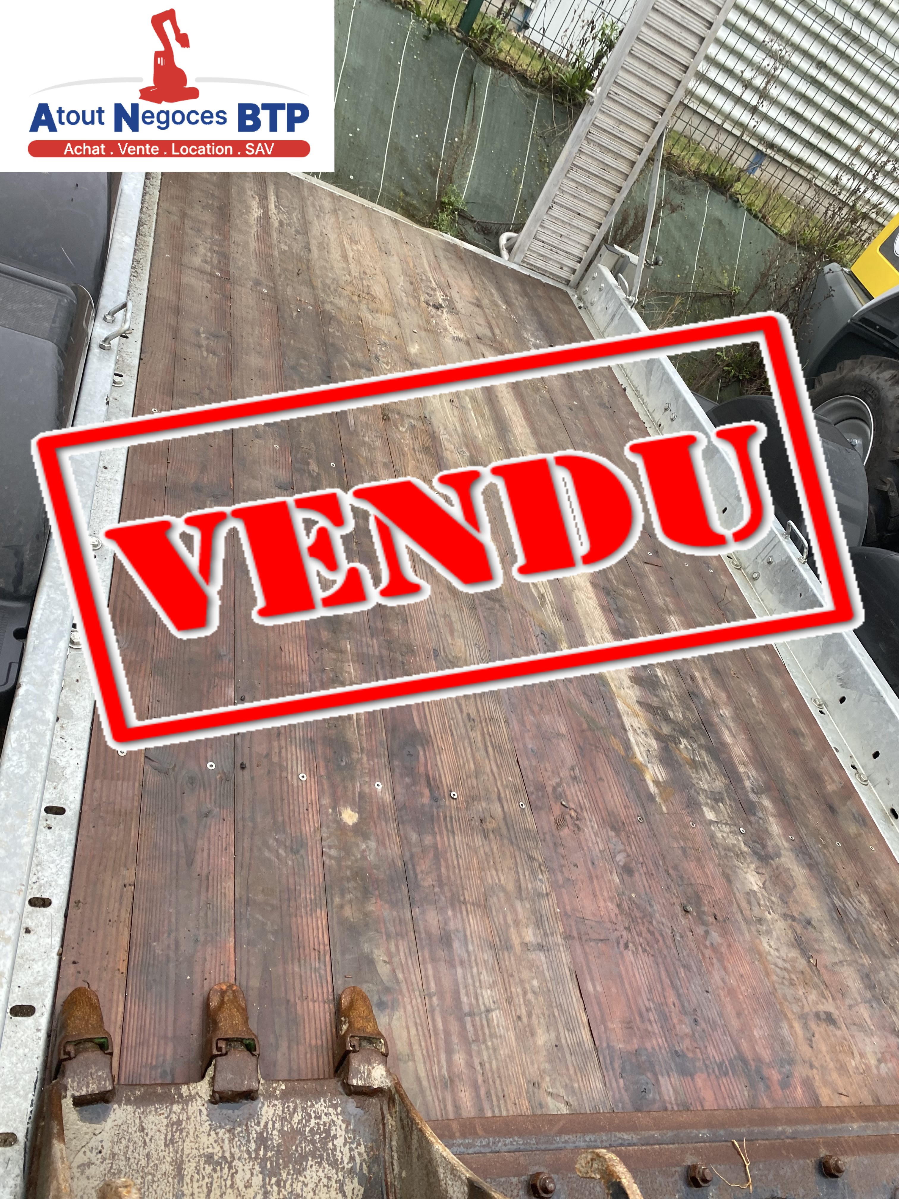 Porte engins 2 essieux