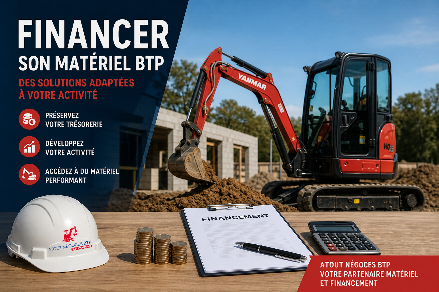Financer son matériel BTP